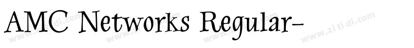 AMC Networks Regular字体转换